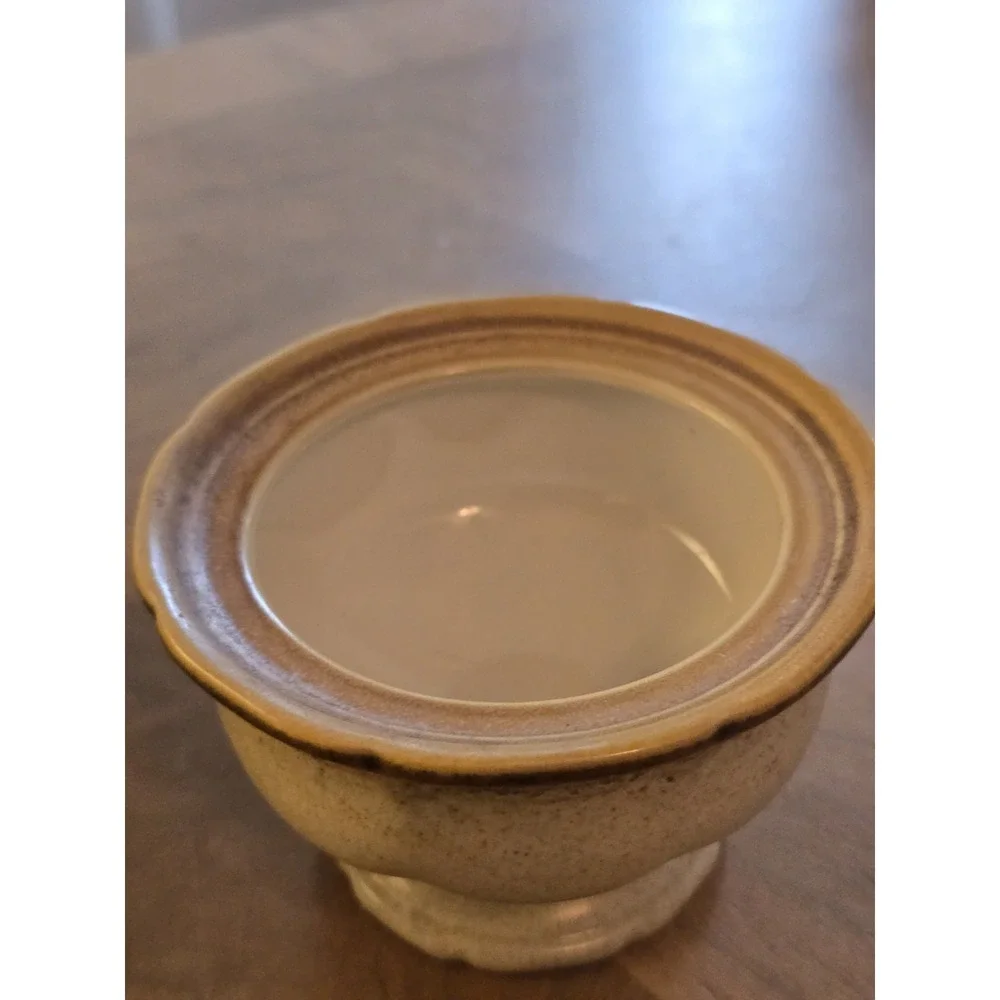 Vintage Mikasa Whole Wheat E8000 Creamer and Covered Sugar Bowl Japan Stoneware